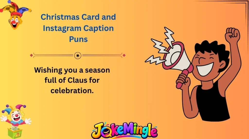 Christmas Card and Instagram Caption Puns