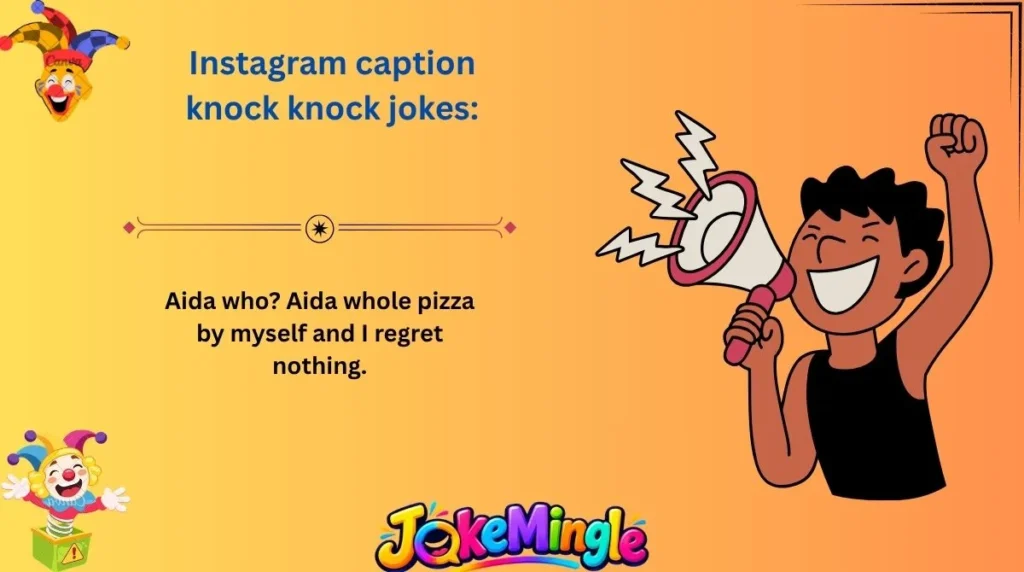 Instagram caption knock knock jokes: